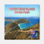 Aimant ZVG014 GORDA PEACK, Îles Vierges Britanniques, Fri (Devant)