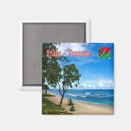 Aimant zVU005 EFATE, ERATAP - Vanuatu, Océanie, Réfrigéra (Recto/Verso)