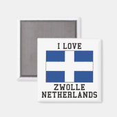 Aimant Zwolle, Drapeau Pays-Bas (Recto/Verso)