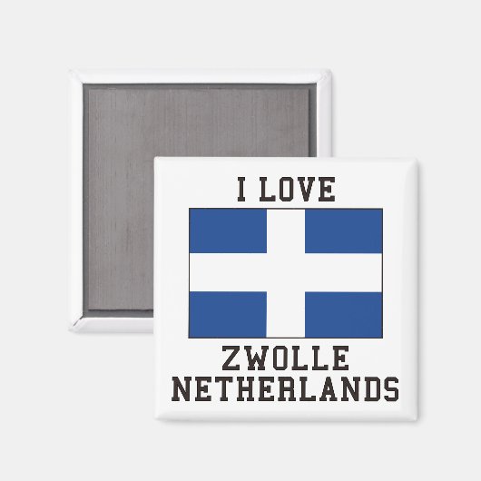 Aimant Zwolle, Drapeau Pays-Bas (Recto/Verso)