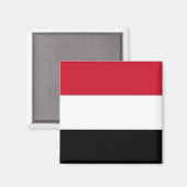 Aimant zYE001 YEMENI, Drapeau, Yémen, Réfrigérateur (Recto/Verso)