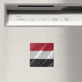 Aimant zYE002 YEMENI Drapeau, Yémen, Frigo (In Situ (Lave-vaisselle))