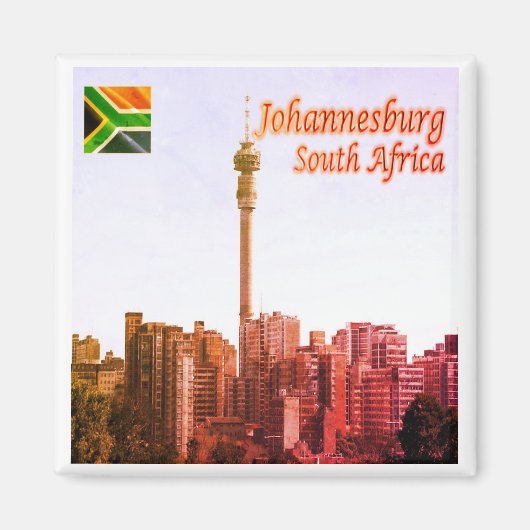 Aimant zZA016 JOHANNESBURG, Hillbrow, Afrique du Sud, Fri (Devant)