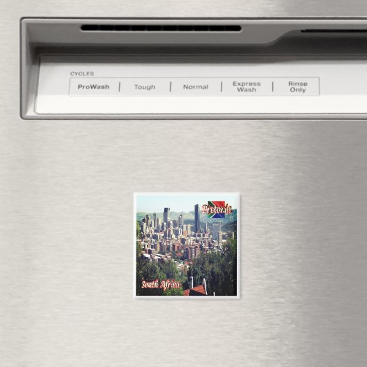 Aimant zZA020 PRETORIA, Afrique du Sud, Fridge (In Situ (Lave-vaisselle))