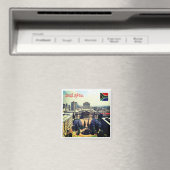 Aimant zZA022 AFRIQUE DU SUD, Avec Université, Réfrigérat (In Situ (Lave-vaisselle))