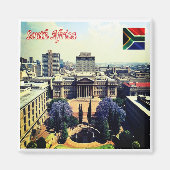 Aimant zZA022 AFRIQUE DU SUD, Avec Université, Réfrigérat (Devant)