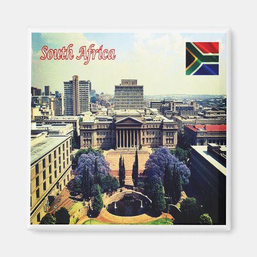 Aimant zZA022 AFRIQUE DU SUD, Avec Université, Réfrigérat (Devant)