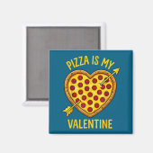 Aimant Zza Is My Valentine Funny Valentines Day Boys Girl (Recto/Verso)