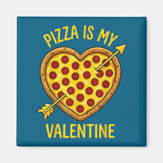 Aimant Zza Is My Valentine Funny Valentines Day Boys Girl (Devant)