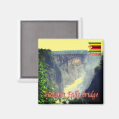 Aimant zZW006 VICTORIA FALLS, Zimbabwe, Afrique, Fridge (Recto/Verso)