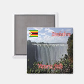 Aimant zZW010 VICTORIA FALLS, Zimbabwe, AFRIQUE, Réfrigér (Recto/Verso)