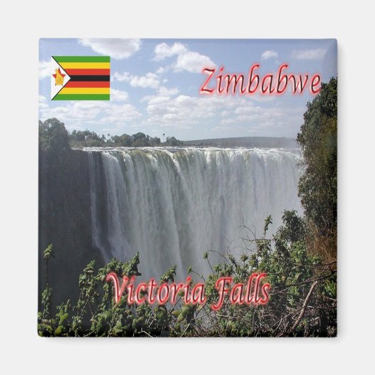 Aimant zZW010 VICTORIA FALLS, Zimbabwe, AFRIQUE, Réfrigér (Devant)