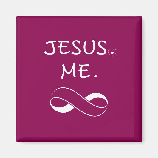 Aimants chrétiens Jésus Me Infinity cadeaux (Devant)