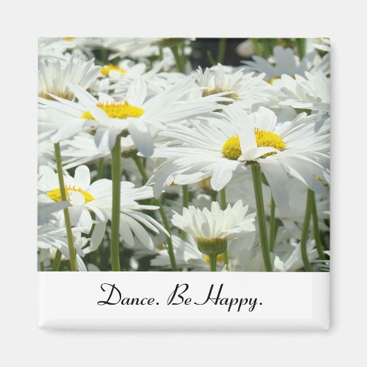 Aimants Danse Soyez Heureux cadeaux de fleurs de m (Devant)