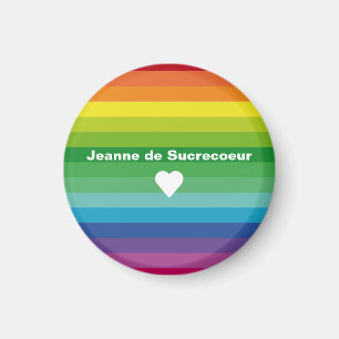 Aimants de bandes colorées et Jeanne de Sucrecoeur