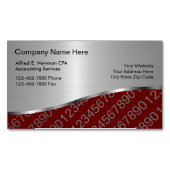 Aimants de carte de visite pour comptable CPA (devant)