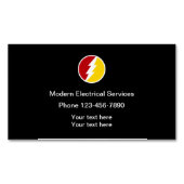 Aimants de cartes de visite classiques d'électrici (devant)