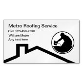 Aimants de cartes de visite simples pour services (devant)