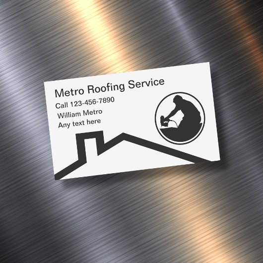 Aimants de cartes de visite simples pour services