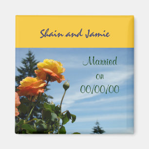 Aimants de date de mariage Favors de mariage Marié