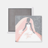 Aimants de Faveurs de Réception de Mariage Remerci (Recto/Verso)