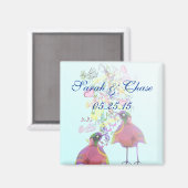 Aimants de mariage pour oiseaux de l'amour (Recto/Verso)
