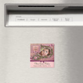 Aimants de naissance pour fille avec roses roses b (In Situ (Lave-vaisselle))