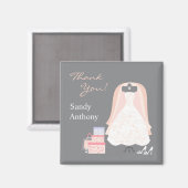 Aimants de Remerciement pour les Faveurs de Baby S (Recto/Verso)