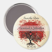 Aimants de sauvegarde de date en damas d'arbre de (Recto/Verso)
