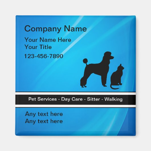 Aimants de service pour animaux de compagnie (Devant)