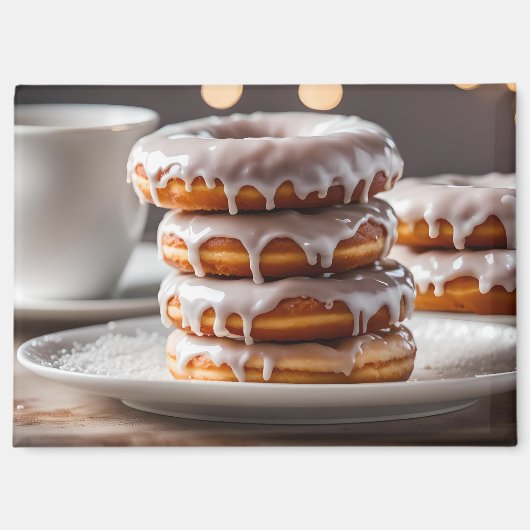 Aimants Donuts Glacés à la Vanille (Recto)