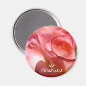 Aimants Fleur de Rose Rose Pink MA MÈRE ! Aimant (Recto/Verso)