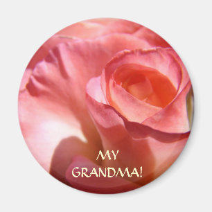 Aimants Fleur de Rose Rose Pink MA MÈRE ! Aimant