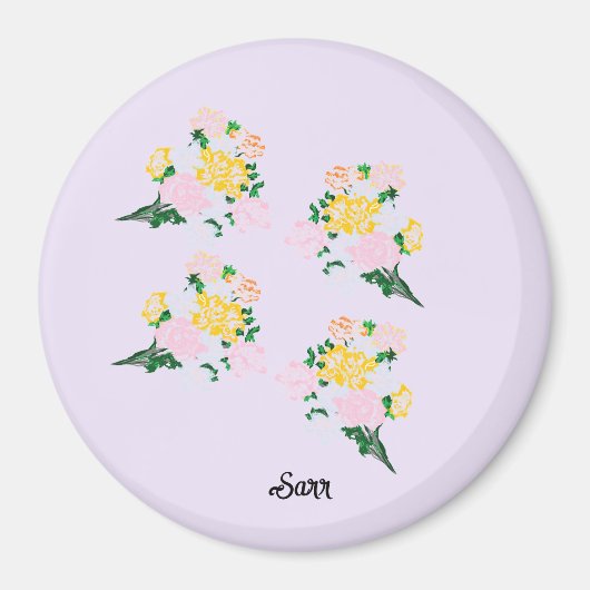 Aimants : Fleurs de printemps (Devant)