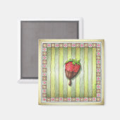 AIMANTS - FRAISE ENROBÉE DE CHOCOLAT (Recto/Verso)