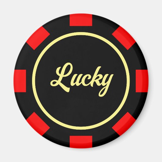 Aimants frigorifiques à puce de poker (Devant)