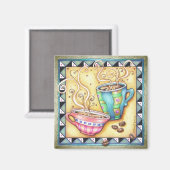 AIMANTS - HARICOTS COOL ! ART DU CAFÉ (Recto/Verso)