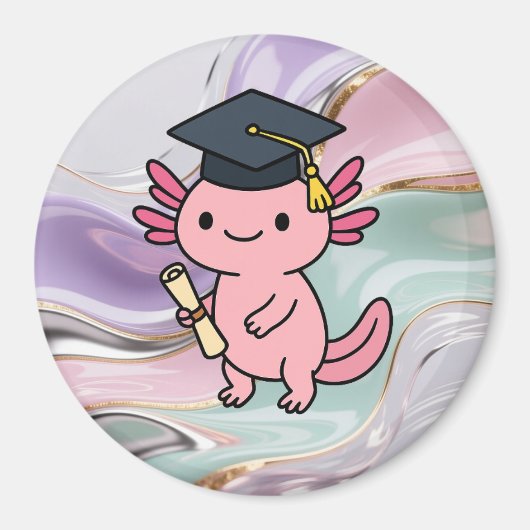 Aimants Mignons Axolotl – Décoration d'Animal Aqua (Devant)