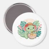 Aimants mignons axolotls verts (Recto/Verso)