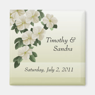 Aimants pour mariage fleuri