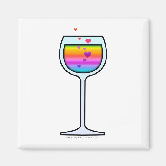 AIMANTS POUR VERRES À VIN (Devant)