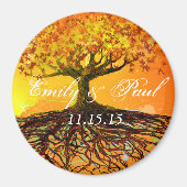 Aimants "Roots of Love Save the Date" (Devant)