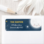 Aimé À La Lune Et Les Étiquettes de adresse De Dos (En situation)