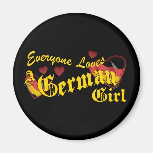 Aime Allemand Girl Magnet (Devant)