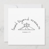 Aimé au-delà de l'invitation Carte chrétienne Foi (Devant)