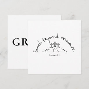 Aimé au-delà de l'invitation Carte chrétienne Foi