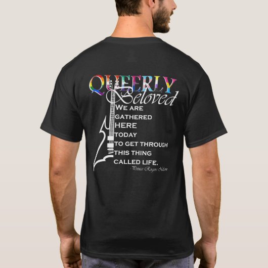 Aimé Avec Les Lyrics T-Shirt (Dos)