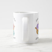 Aime Crochet Personnalisé Géant Mug Café (Dos)