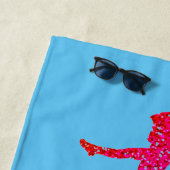 AIME DANSER serviette de plage. (En situation)