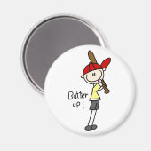 Aimé du Batteur de Baseball Magnet (Recto/Verso)